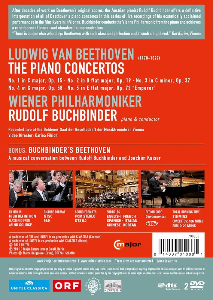 (未使用･未開封品)　Beethoven: Piano Concertos [DVD] [Import] sdt40b8 Beethoven - Concerto No. 3 in C Minor, Op. 37: Music Minus